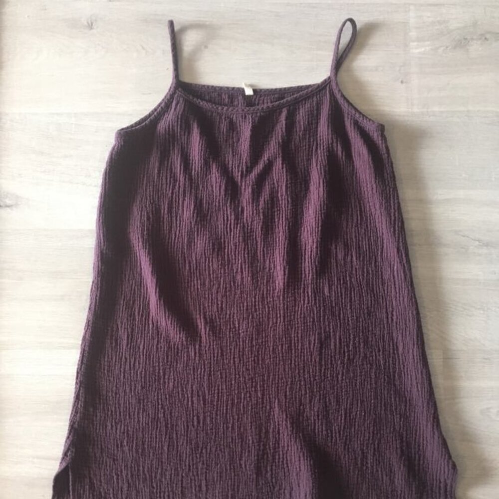 Purple Organic Cotton Gauze Dress